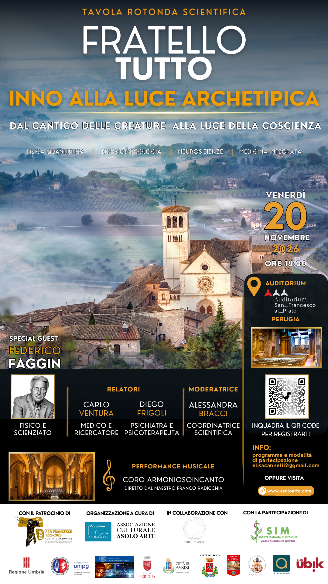Locandina ufficiale — Inno alla Luce Archetipica, 20 novembre 2026